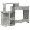 vidaXL Schreibtisch Beton Grau 120,5 x 44 x 88,5 cm Holzwerkstoff
