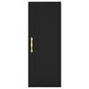 vidaXL Wandschrank Schwarz 34,5x34x90 cm