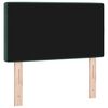 vidaXL LED Kopfteil mit LED-Lichtleisten Dunkelgr&uuml;n 80 cm Polyester