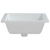 vidaXL Waschbecken Wei&szlig; 50x40,5x18,5 cm Rechteckig Keramik