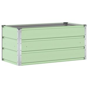 vidaXL Pflanzk&uuml;bel Pastellgr&uuml;n 100 x 50 x 45 cm Verzinkter Stahl