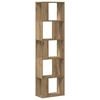 vidaXL B&uuml;cherregal 5 B&ouml;den Artisan-Eiche 45x23,5x162,5 Holzwerkstoff