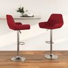 vidaXL Barhocker 2 Stk. Weinrot Stoff