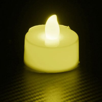 vidaXL LED-Teelichter 100 Stk. Flammenlos Elektrisch Bunt