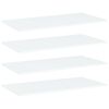 vidaXL B&uuml;cherregal-Bretter 4 Stk. Wei&szlig; 80x40x1,5 cm Holzwerkstoff