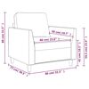 vidaXL Sessel Weinrot 60 cm Kunstleder