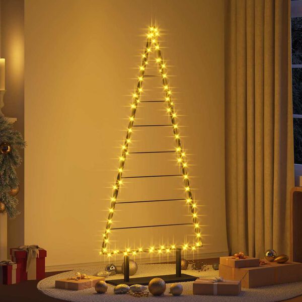 vidaXL Metall Weihnachtsbaum mit St&auml;nder Schwarz 180 cm Stahl