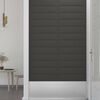 vidaXL Wandpaneele 12 Stk. Dunkelgrau 60x15 cm Stoff 1,08 m&sup2;