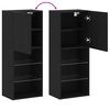 vidaXL TV-Schrankset Schwarz Eichen-Optik 40,5 x 30 x 102 cm
