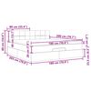 vidaXL Ottoman-Bett mit Matratze Dunkelbraun 180x200 cm Stoff