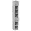 vidaXL Hochschrank Schmal Grau Sonoma 30x42,5x225 cm Holzwerkstoff