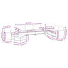 vidaXL 4-tlg. Sofagarnitur mit Kissen Dunkelgrau Samt
