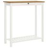 vidaXL Bartisch 100x40x110 cm Massivholz Eiche