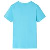 Kinder-T-Shirt Aquablau 140