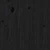 vidaXL Sideboard Schwarz 70x35x80 cm Massivholz Kiefer