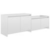 vidaXL TV-Schrank Hochglanz-Wei&szlig; 146,5x35x50 cm Holzwerkstoff