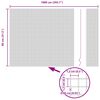 vidaXL Geschwei&szlig;ter Drahtzaun Grau 0,8 x 10 m