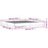 vidaXL Bettgestell Schwarz 180x200 cm Holzwerkstoff