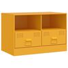 vidaXL TV-Schrank Senfgelb 67x39x44 cm Stahl