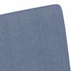vidaXL Esszimmerst&uuml;hle mit Rollen 2 pcs Blau 57 x 66 x 94 cm Cordstoff
