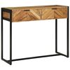 vidaXL Konsolentisch Braun 90 x 35 x 75 cm Massivholz Akazie