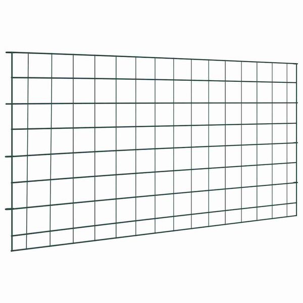vidaXL Teichzaun Set 5 pcs Gr&uuml;n 100 x 50 cm Stahl