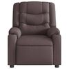 vidaXL Relaxsessel Elektrisch Dunkelbraun Stoff