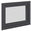 vidaXL Kellerfenster "RISOR" 80x60 cm Drehkipp DIN Links Anthrazit