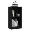vidaXL Bücherregal Schwarz 40x24x75 cm Holzwerkstoff