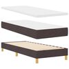 vidaXL Boxspringbett mit Matratze Dunkelbraun 200 x 80 cm Polyester