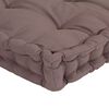 vidaXL Palettenkissen 6-tlg. Taupe Baumwolle