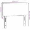 vidaXL LED Kopfteil mit LED-Lichtleisten Creme 100 cm Polyester