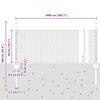 vidaXL Zaun mit Pfosten Gr&uuml;n 0,5 x 10 m Stahl und PVC