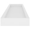 vidaXL Loggia Wandregale 2 Stk. Wei&szlig; 80x15x4 cm MDF