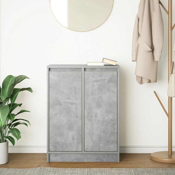 vidaXL Sideboard Betongrau 57x34x76 cm Holzwerkstoff