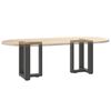 vidaXL Couchtischbeine T-Form 2 Stk. Anthrazit 38x25x(42-43) cm Stahl