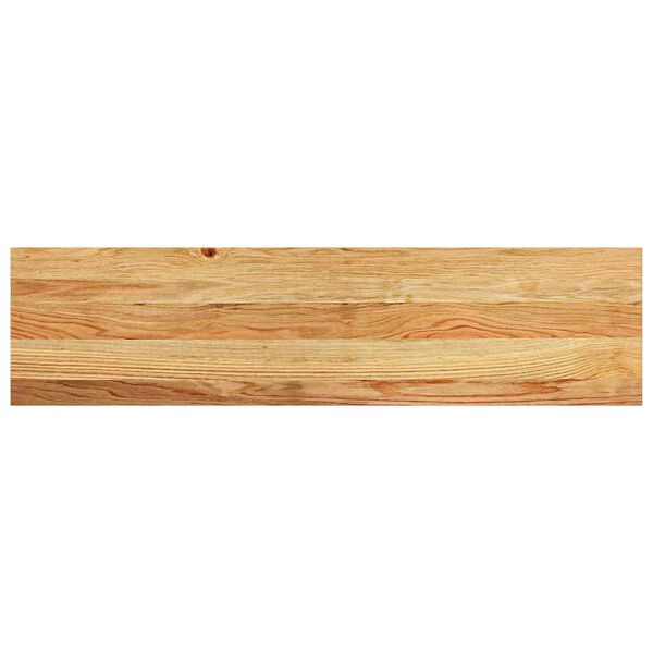 vidaXL Treppenstufen 2 Stk. Hellbraun 100x25x2 cm Massivholz Eiche
