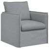 vidaXL Sofa Set 2 pcs Hellgrau 136 x 82 x 85 cm Stoff