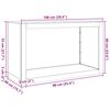 vidaXL Brennholzregal 100x40x60 cm Verzinkter Stahl