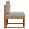 vidaXL Outdoor Mittelsofa Massivholz Akazie Natur