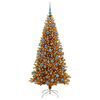vidaXL Weihnachtsbaum mit 300 LEDs mit St&auml;nder Gold 180 cm PET