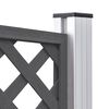 vidaXL Ersatz-Zaunbretter WPC 9 St&uuml;ck 170 cm Grau