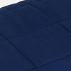 vidaXL Gewichtsdecke Blau 155x220 cm 11 kg Stoff