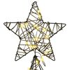 vidaXL Weihnachtsbaum mit 240 LEDs Warmwei&szlig; 180 cm Rattan