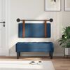 vidaXL H&auml;ngevorderseite Wandmontiert Blau 90 x 55 x 5 cm Antikes PU