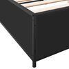 vidaXL Bettgestell Schwarz 120x190 cm Holzwerkstoff und Metall