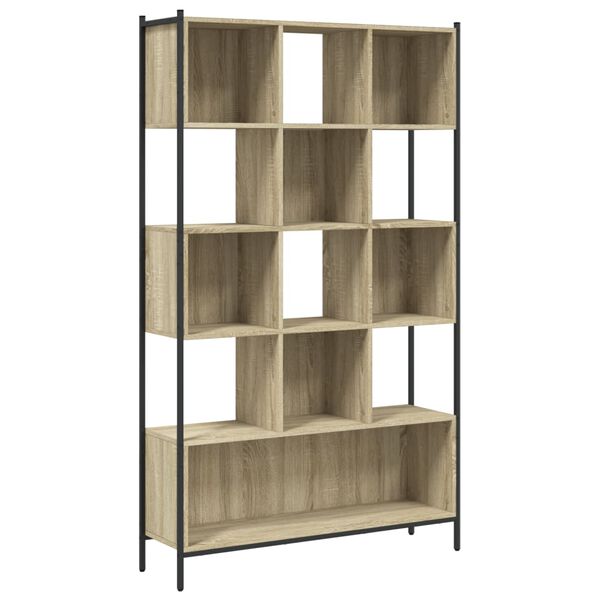 vidaXL B&uuml;cherregal Sonoma-Eiche 102x28x172 cm Holzwerkstoff