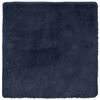 vidaXL Teppich Shaggy Hochflor NAVARRA Marineblau 160x160 cm Polyester