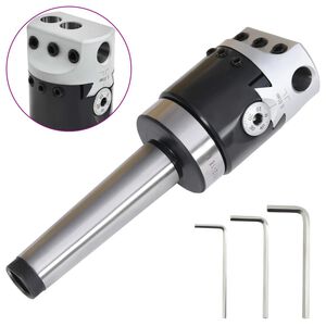 vidaXL F1-12 50 mm Bohrkopf mit MT3-M12 Bohrschaft zum Drehfr&auml;sen