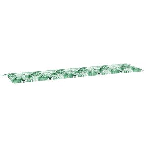 vidaXL Bankpolster Blatt Blattmuster 200 x 50 x 3 cm Oxford-Stoff